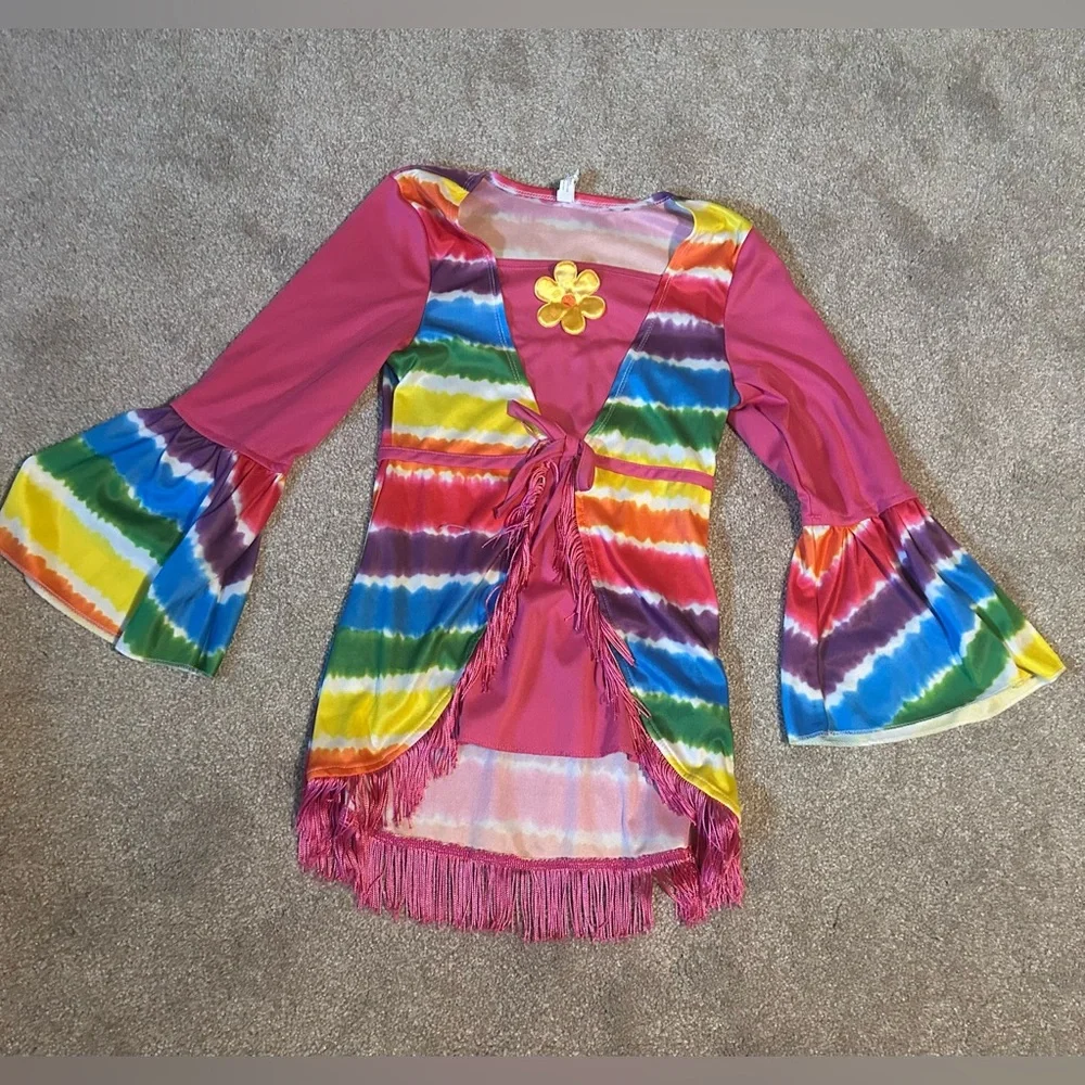Colorful kids Hippie Costume top